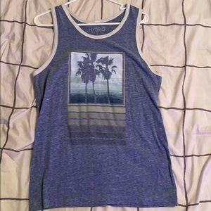 blue hybrid bro tank size medium